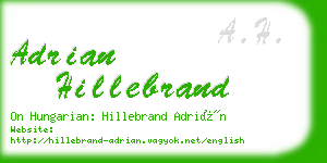 adrian hillebrand business card